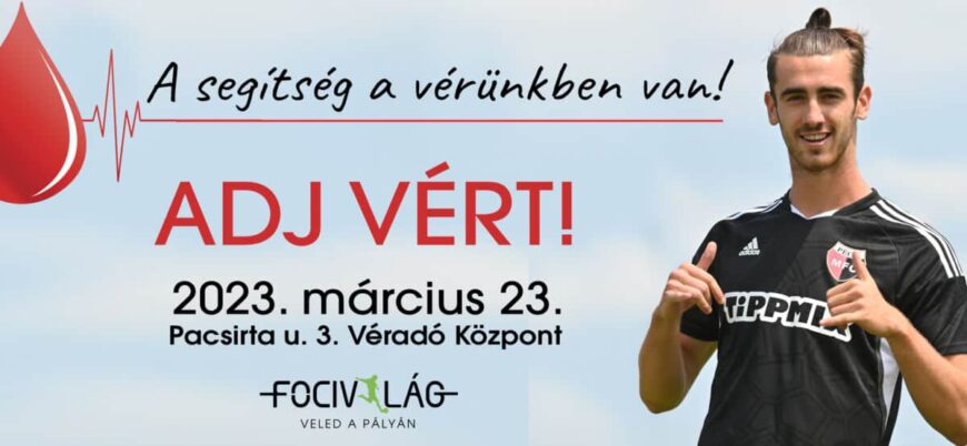 Véradás a PMFC labdarúgóival!