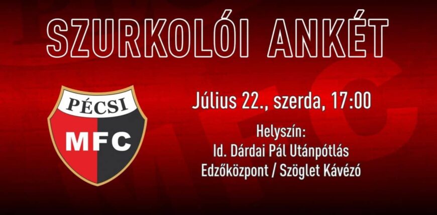 Szurkolói ankétra várjuk drukkereinket!