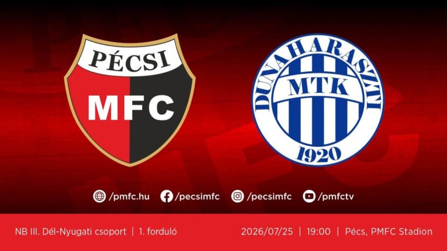 Élőképes közvetítés: PMFC – Dunaharaszti MTK